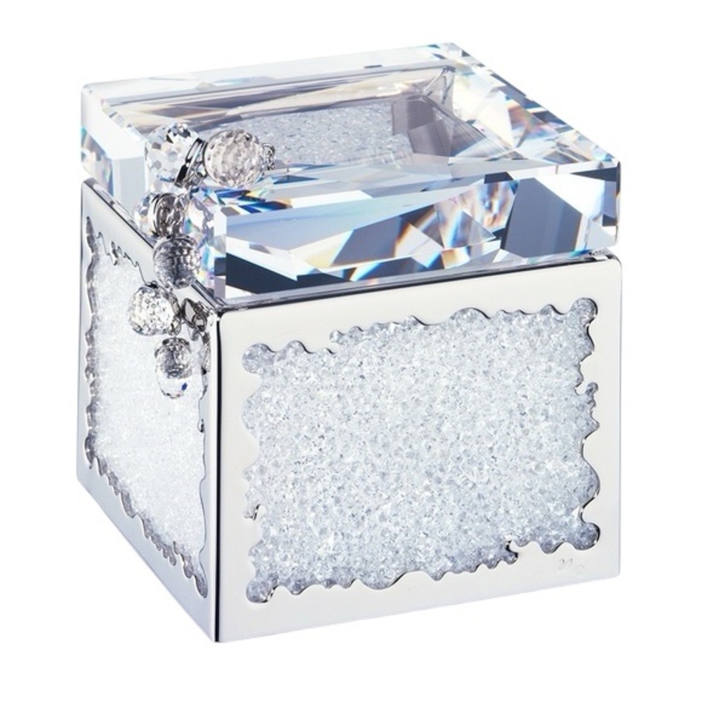 Swarovski Crystal Box with Silver Sparkle